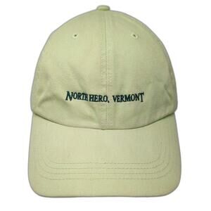 Alternative Apparel North Hero Vermont Baseball Cap Green Blue One Size Hat